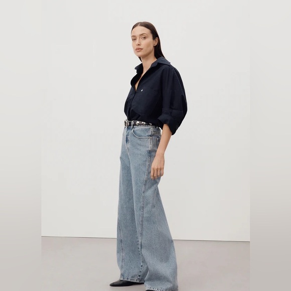 DISSH Denim - NWT Dissh Carson Mid Blue Wide Leg Jean